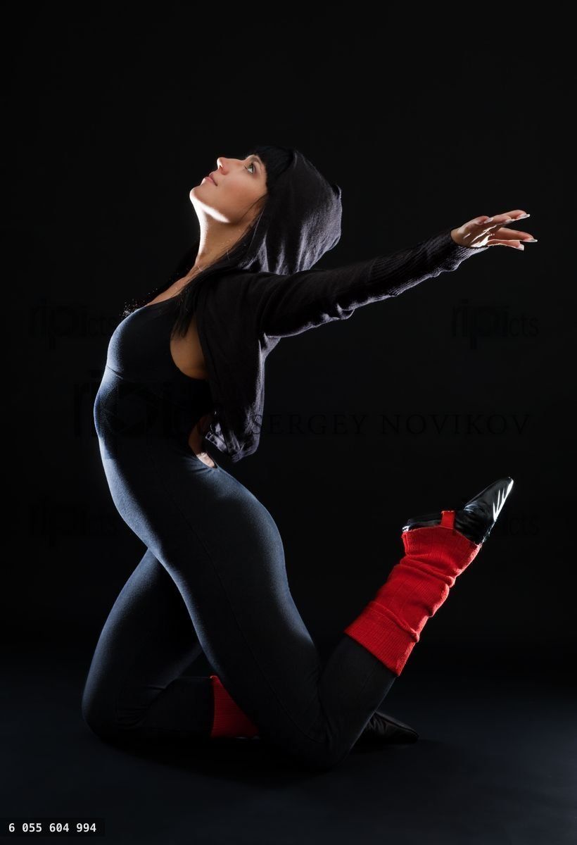 Beautiful woman dancing