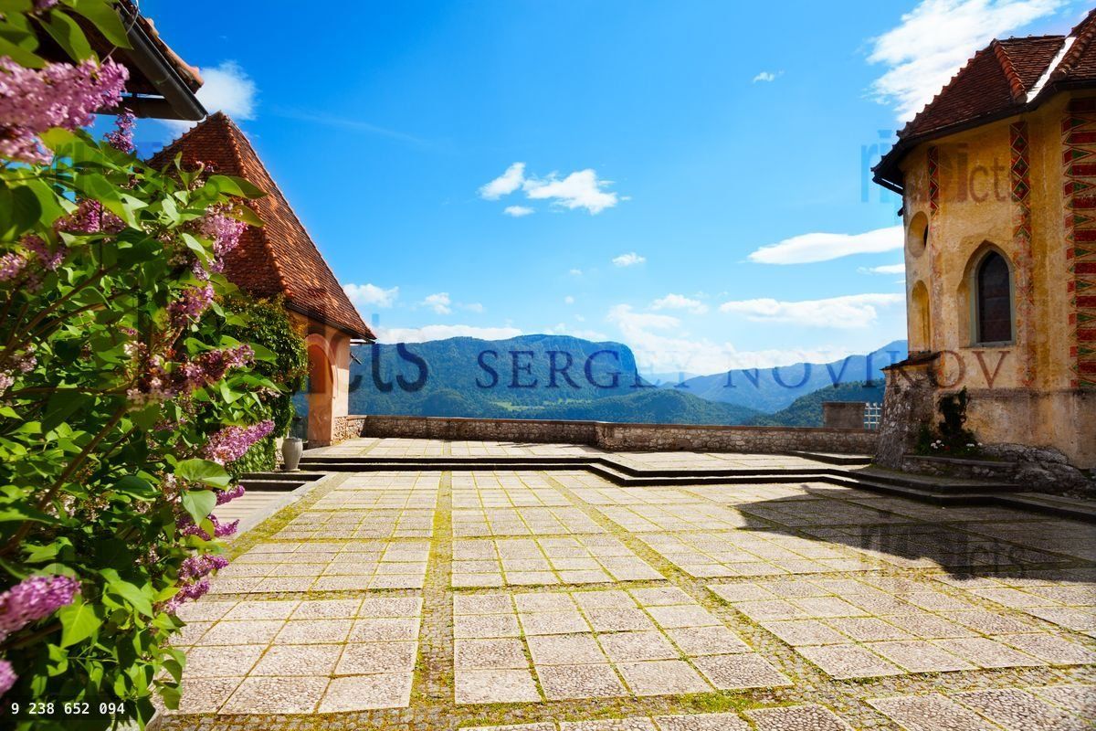 Bled castle upper square