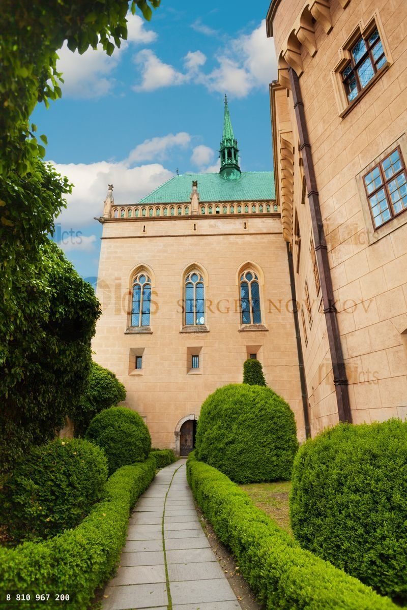 Garden of Bojnice castle