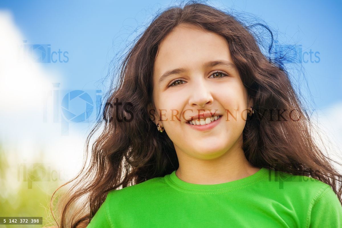 Close up portrait of a girl