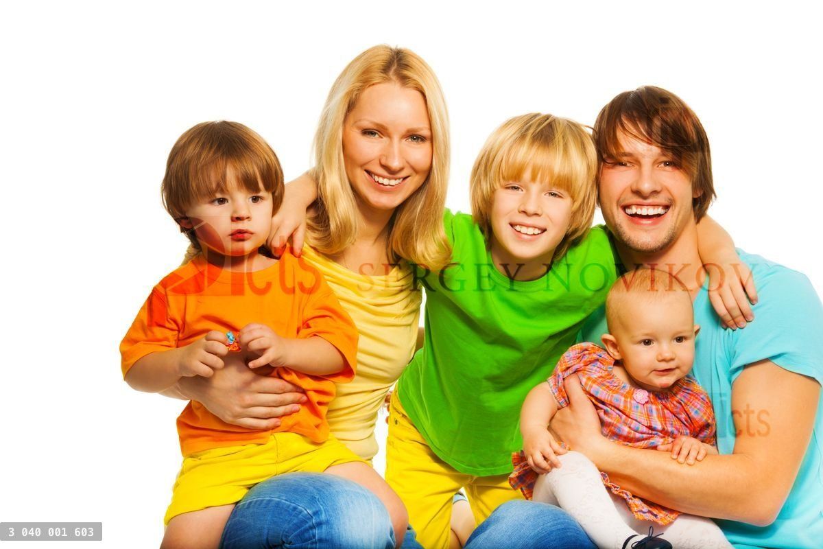 Young parents with kids