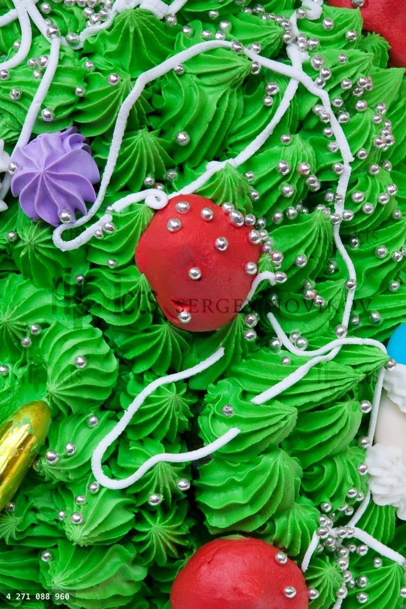 Close-up cake decorations
