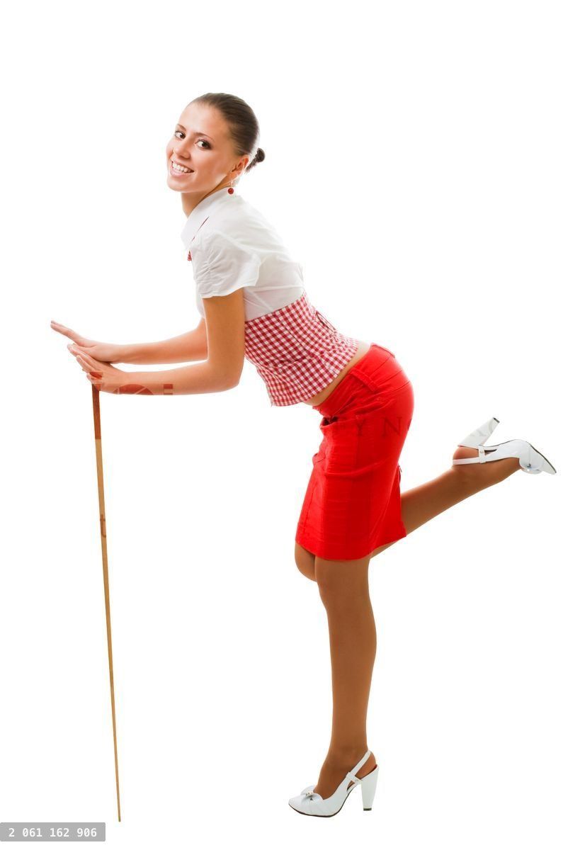 Funny teacher lean on pointer