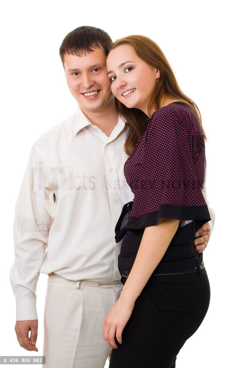 Young couple embracing