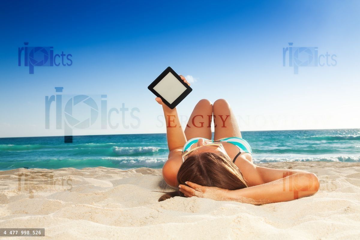 fun reading on the beach