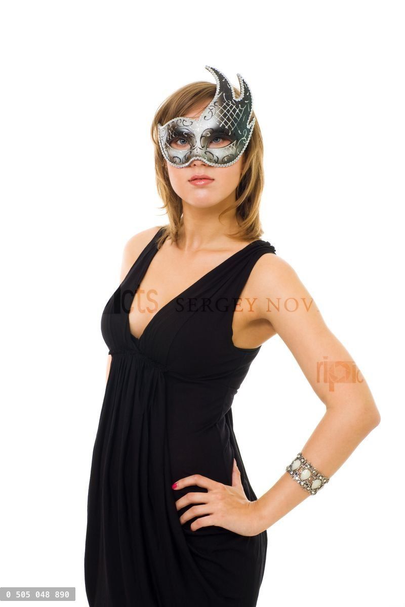 woman in mask