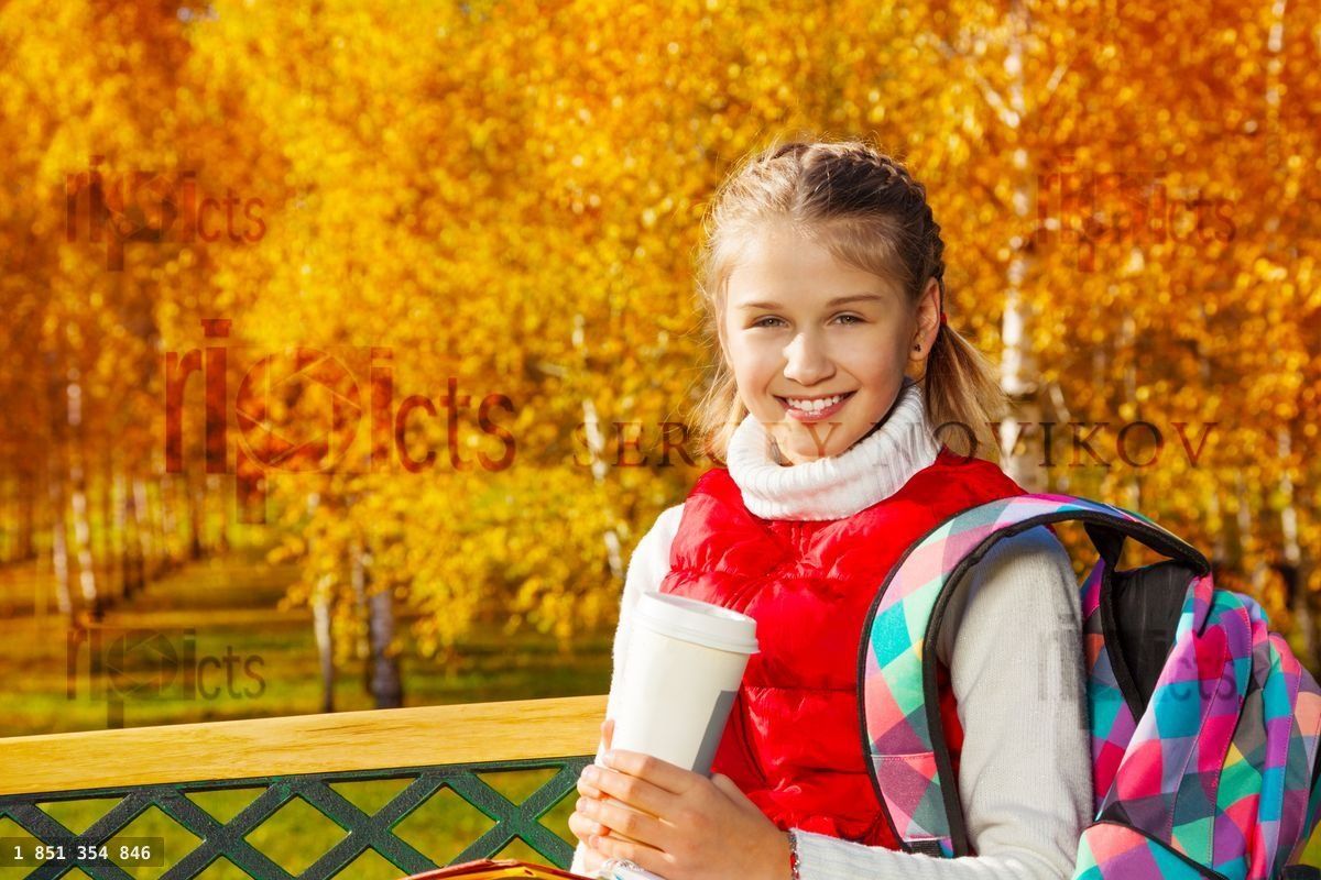 Coffee in the park after school
