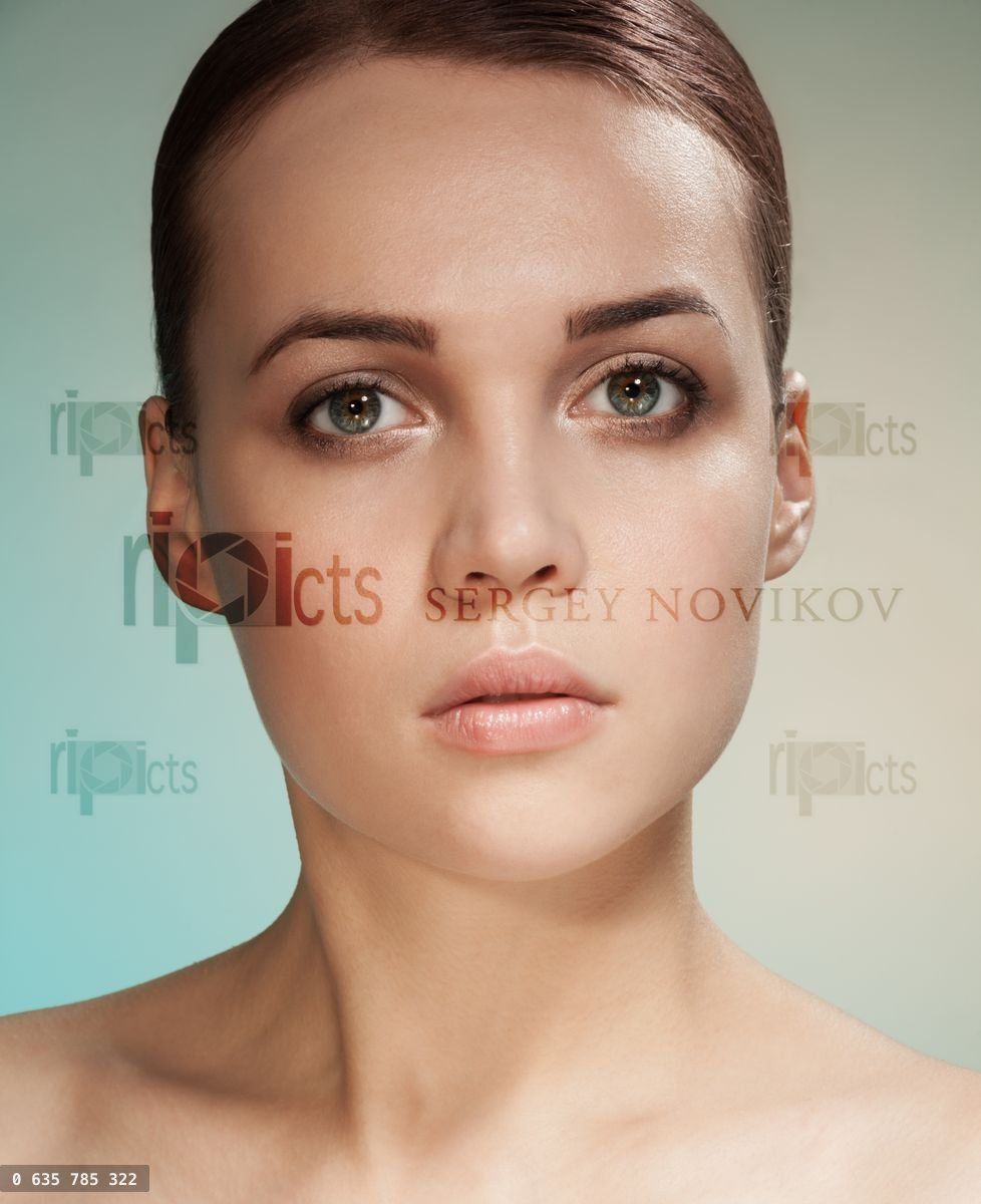 Beauty brunet portrait