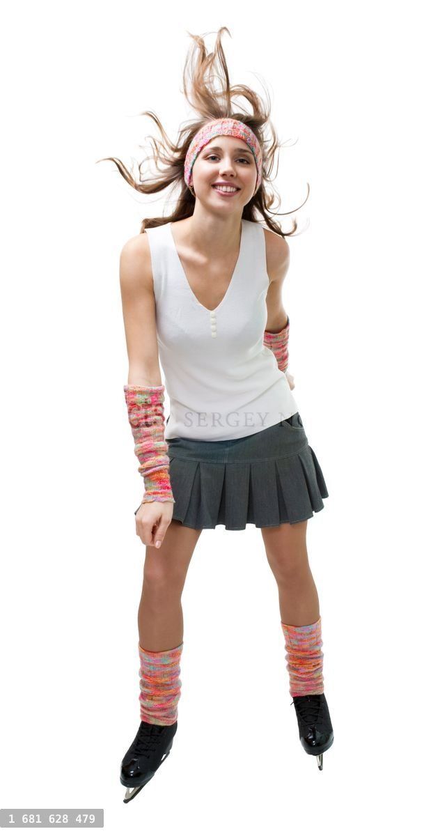 Young woman skating