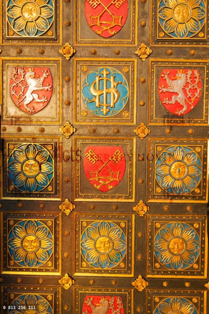 Gates on Vysehrad cathedral in Prague