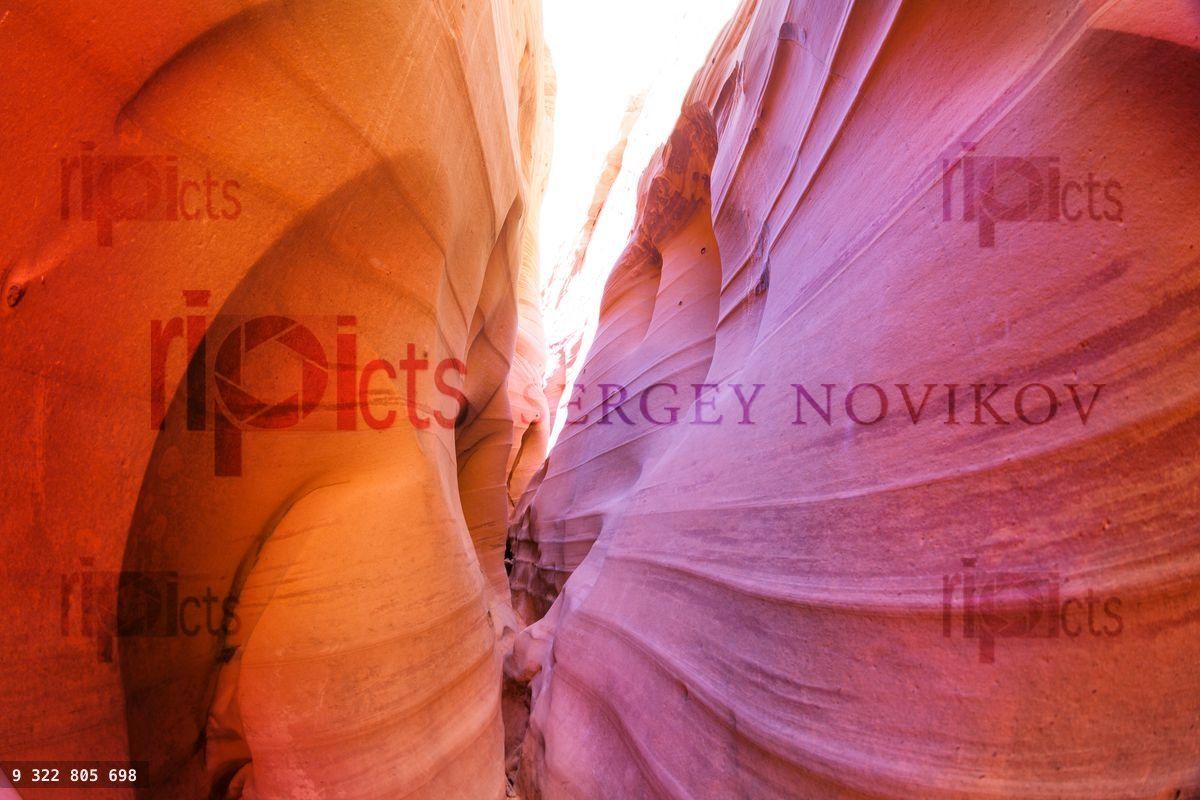 Zebra Slot Canyon Utah beautiful wave formations