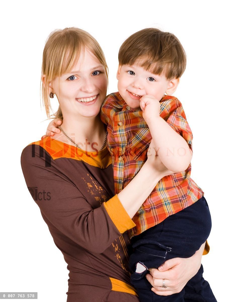 Young mother with her son