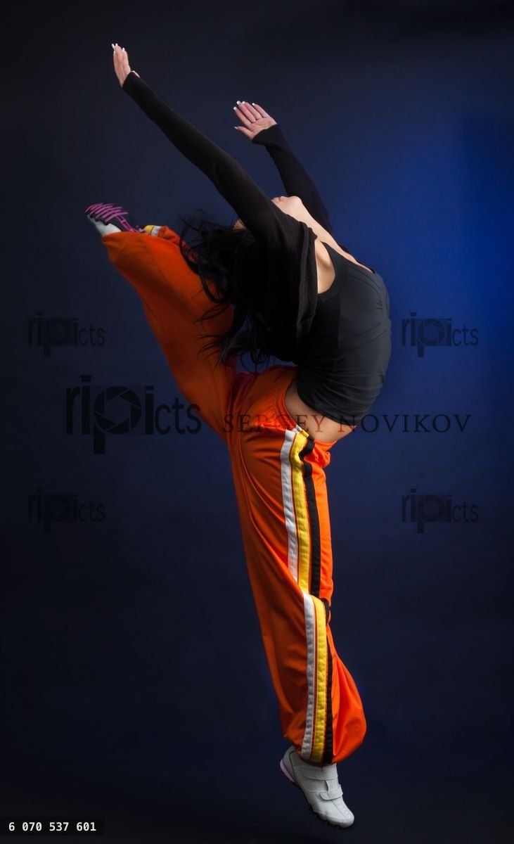 Woman in dance move