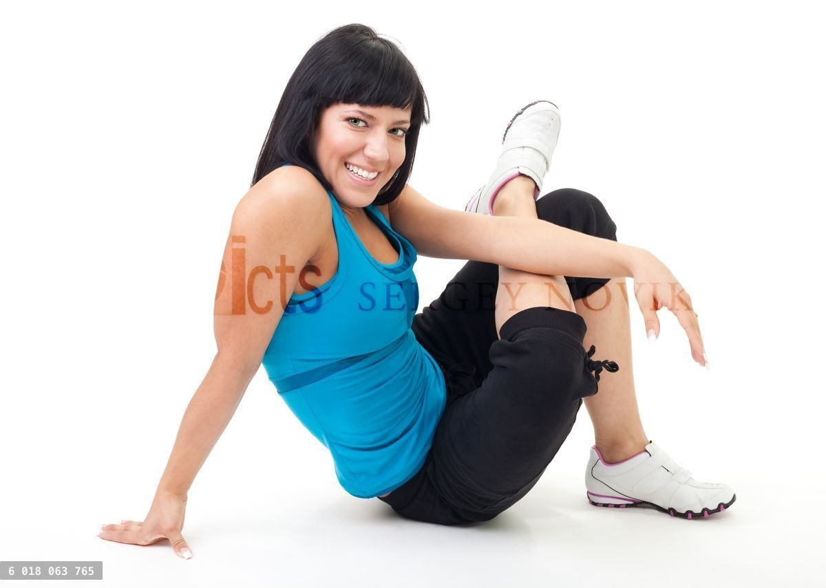 Woman rest after fitness