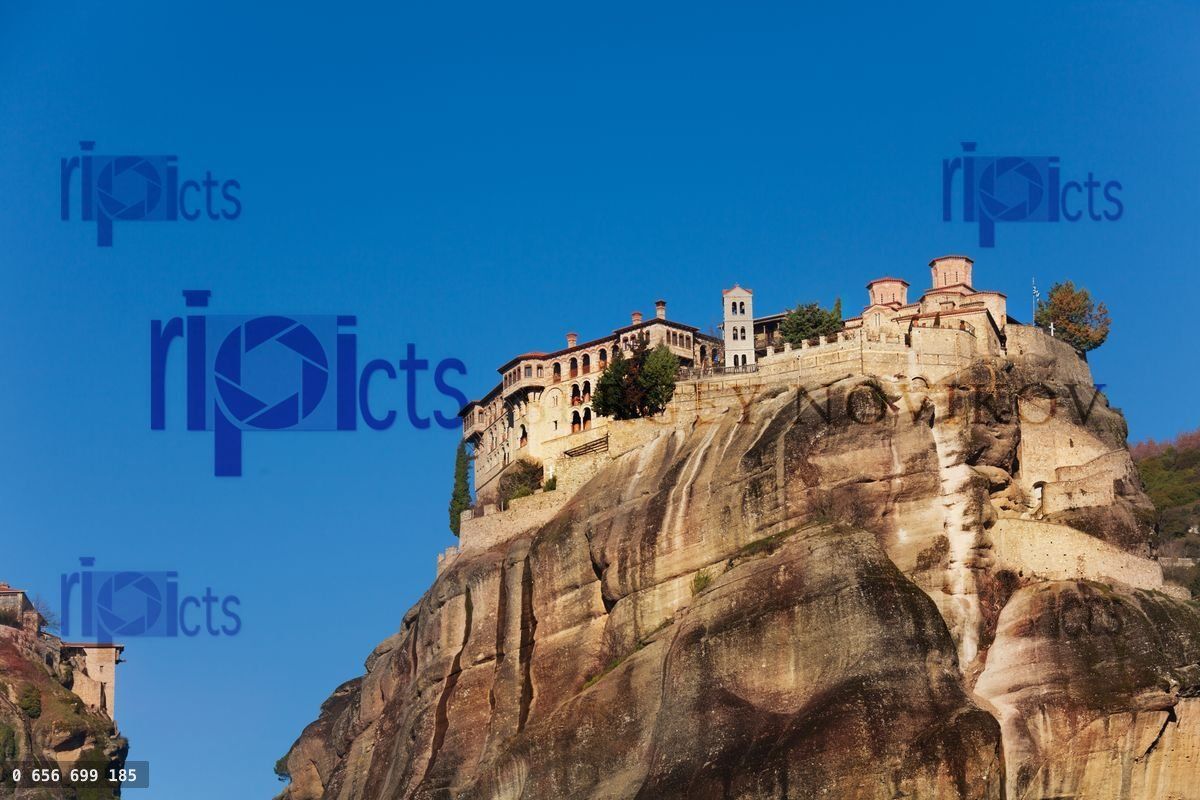 Close view of the Great Meteoron Monastery