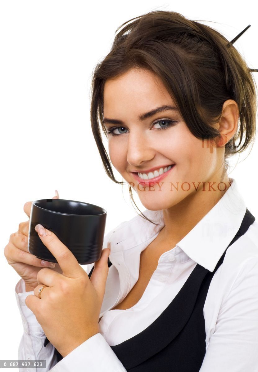 Woman with cup of coffe