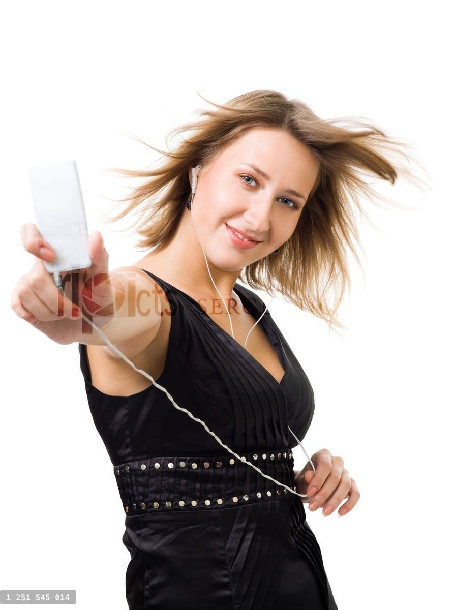 Woman listen music