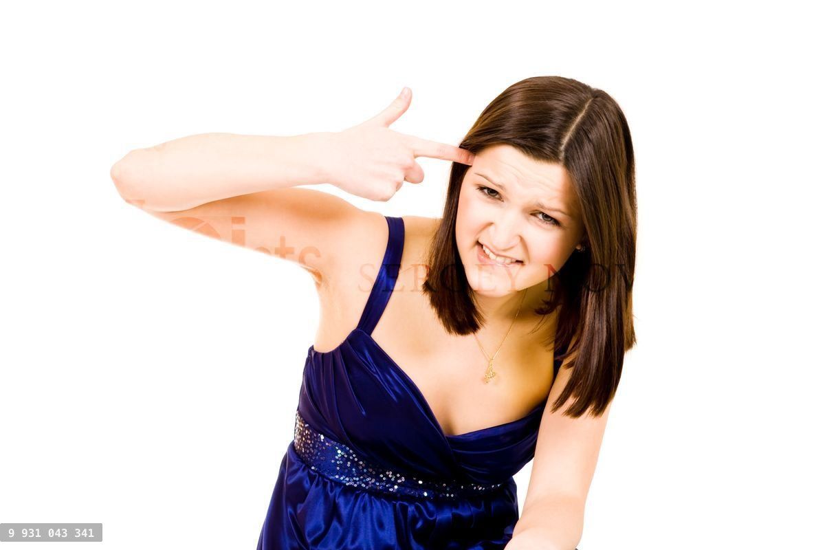Young woman having problems