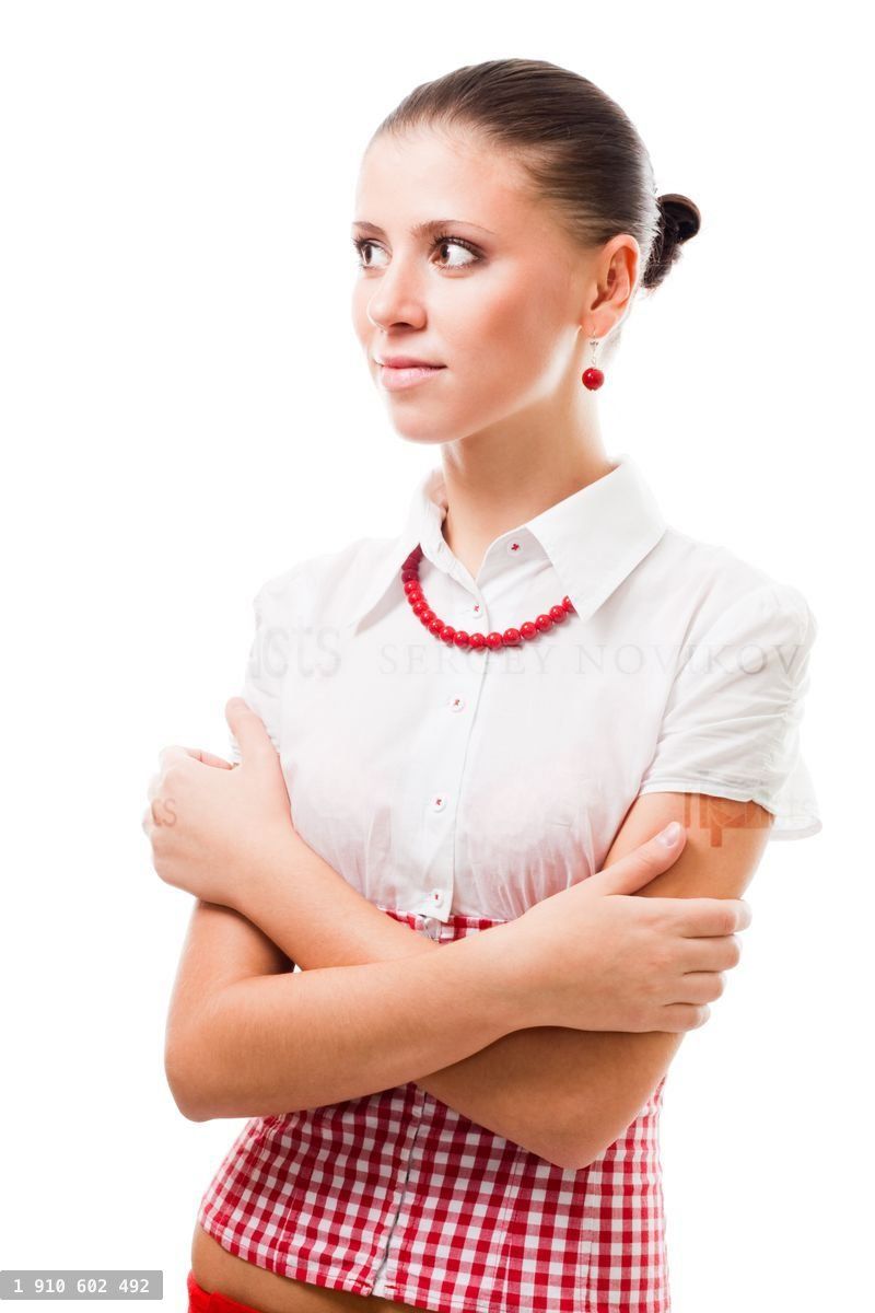Confident woman in formal wear
