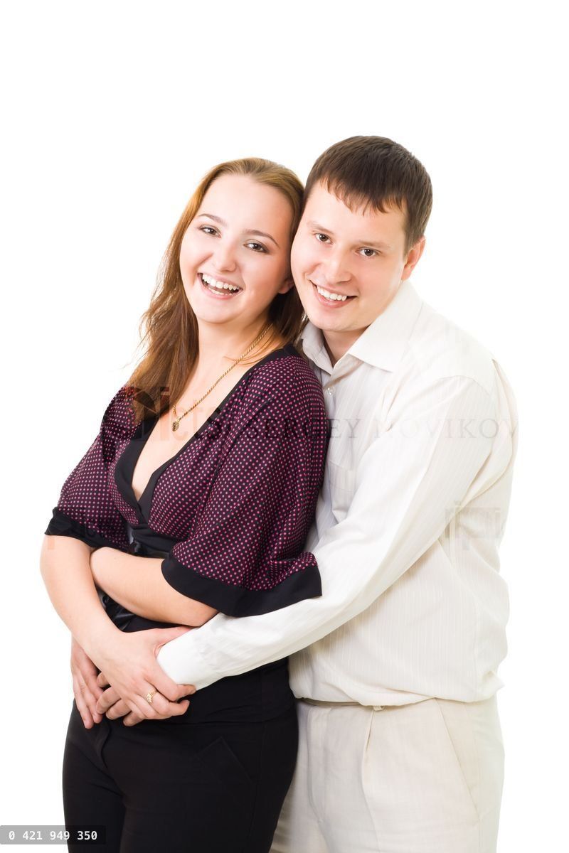 Young couple laughing