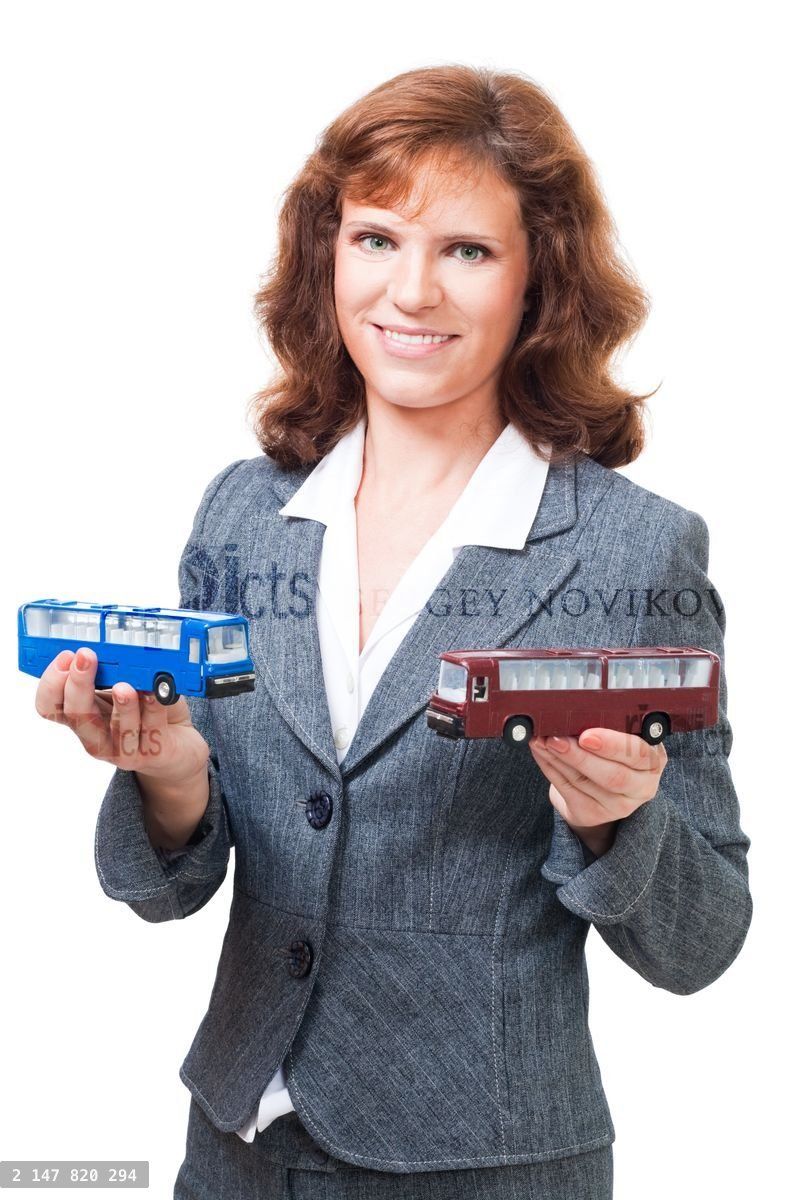 Woman from carrier company