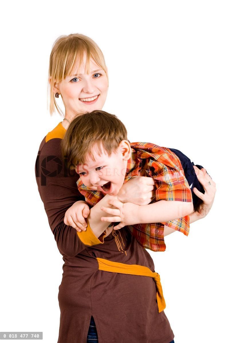 Young mother with her son
