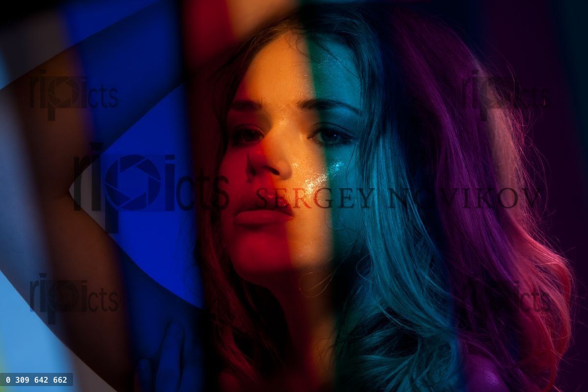 Beauty in rainbow colors