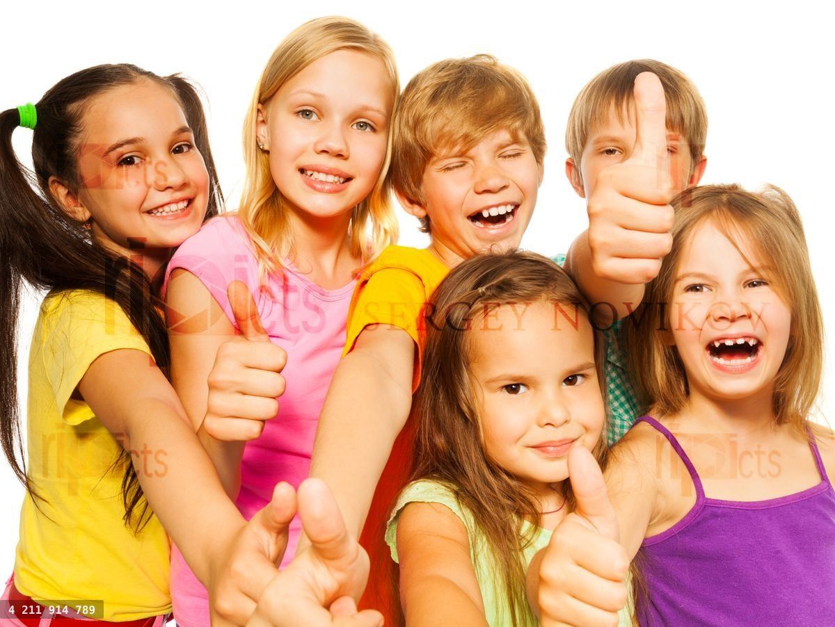 Funny picture of six kids