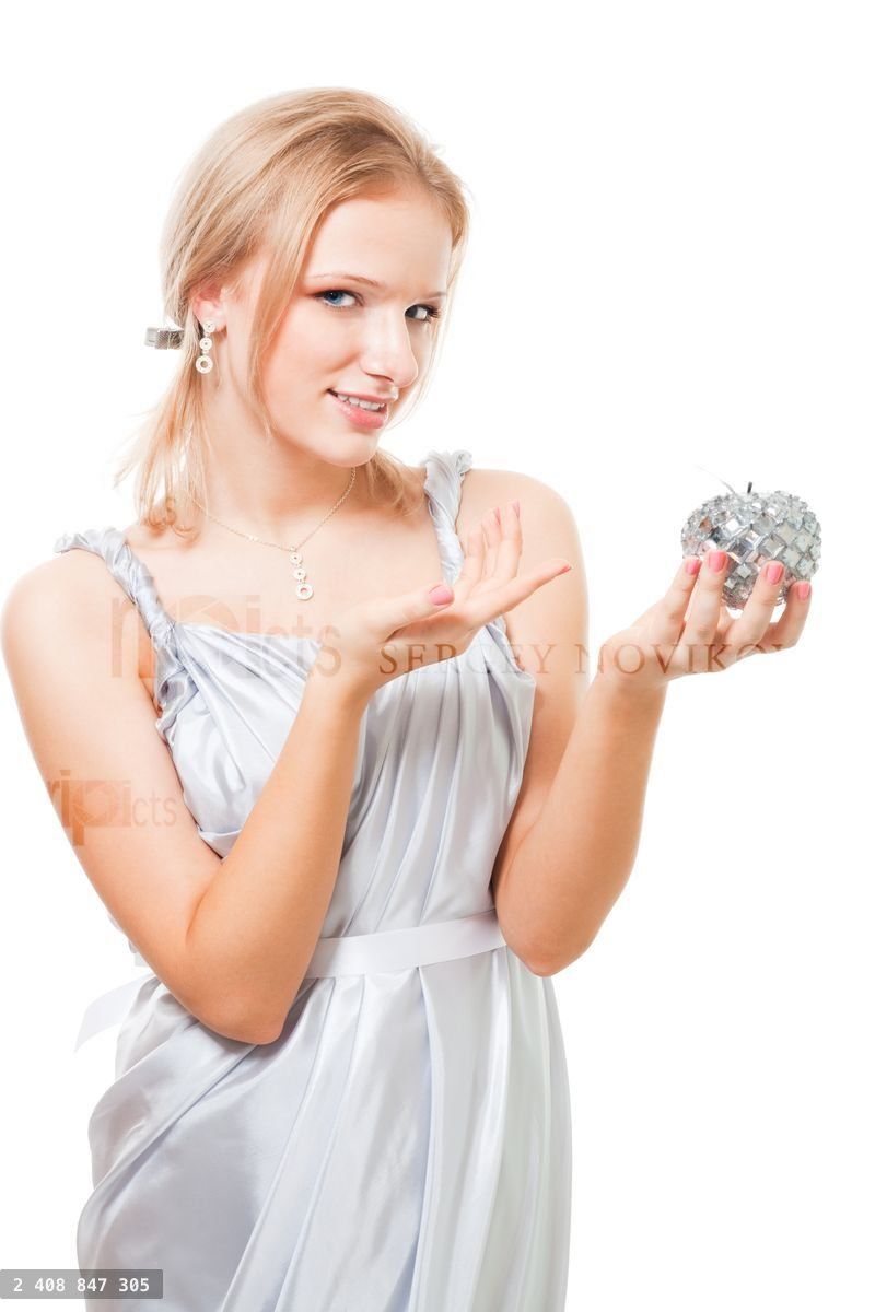 Woman offer to taste and apple