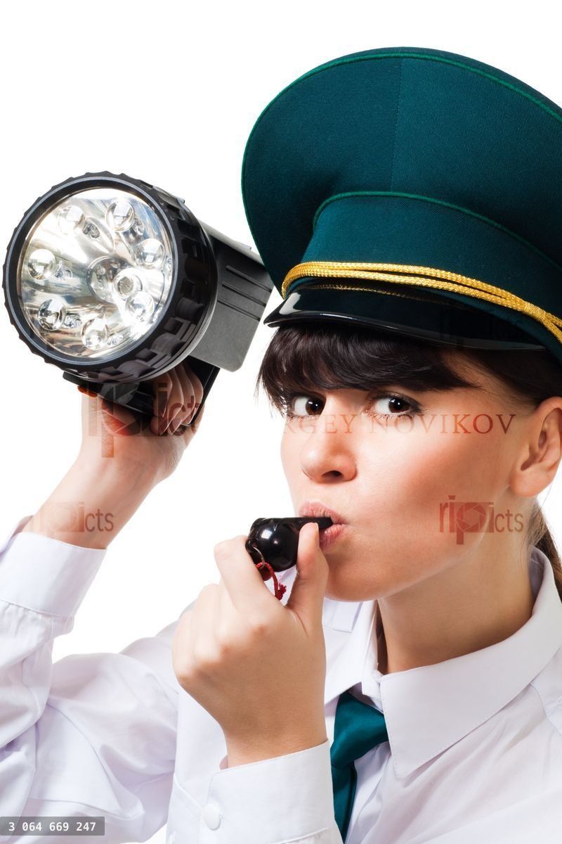 Woman from customs control
