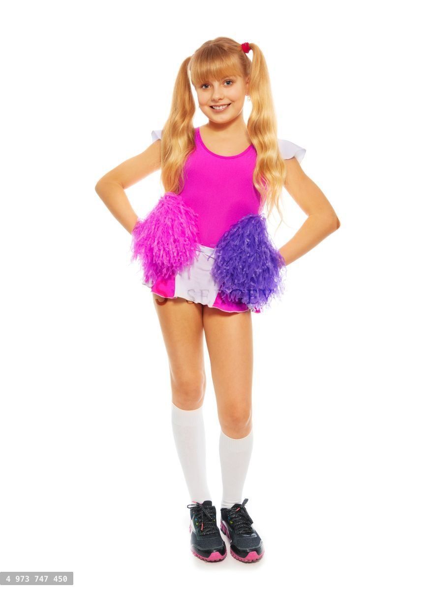 Blond cheerleader girl