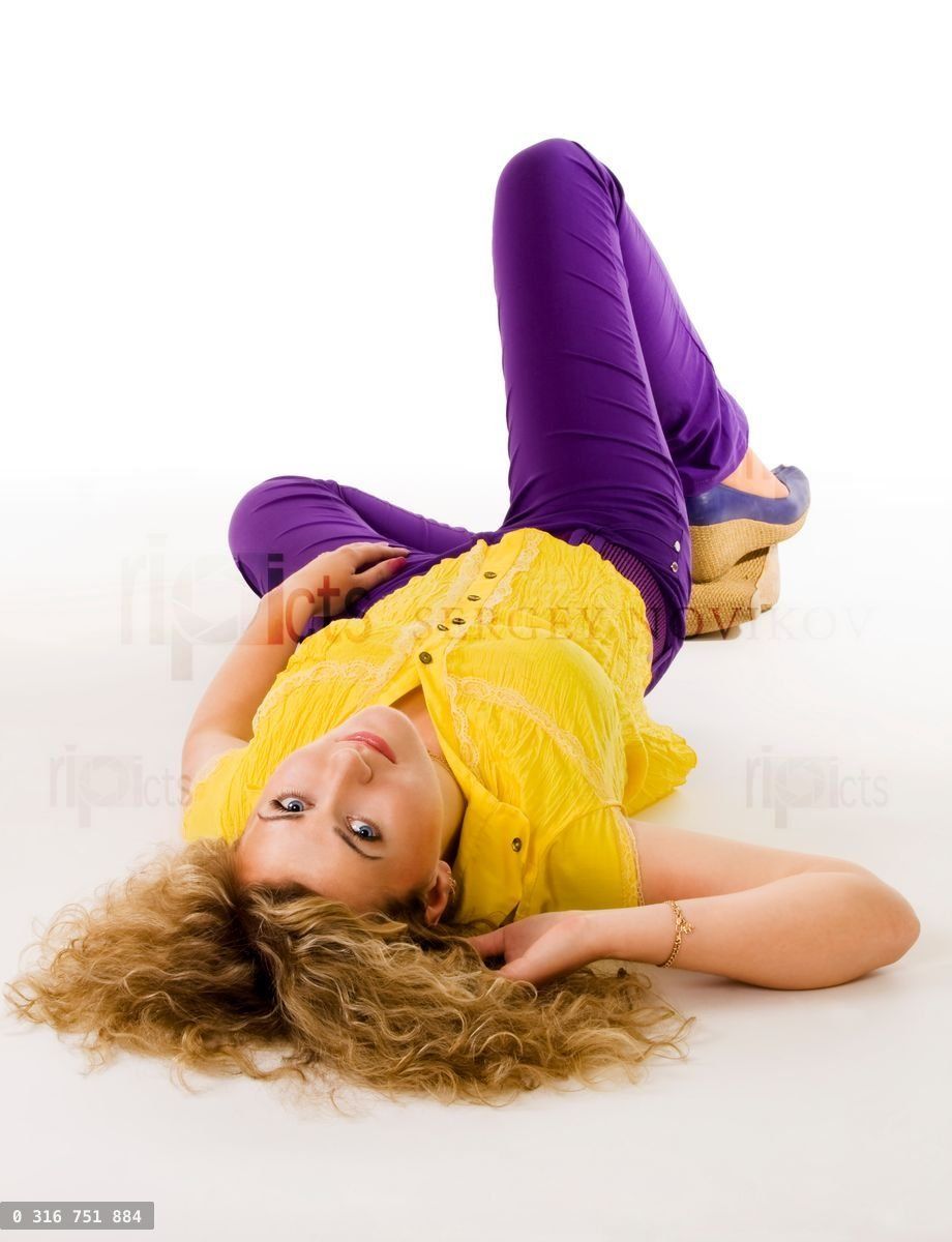 young beautiful woman resting